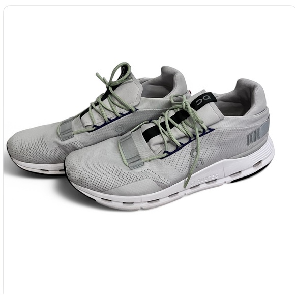 On Running Other - On Cloud Cloudnova Light Gray Mineral Green Men's 13 Running Cloudtech 26.98989